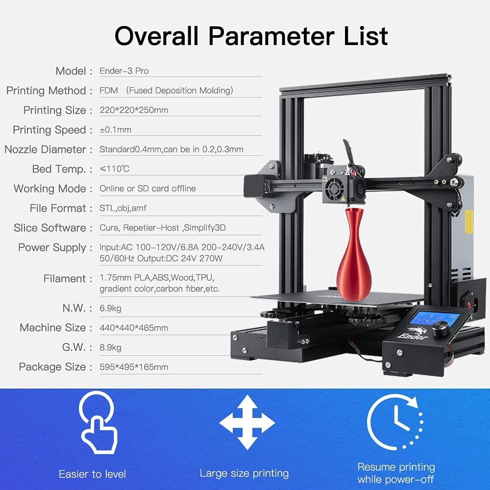 Creality Ender 3 Pro 3D Printer|Free Shipping Tax-Free|Creality-UK Official