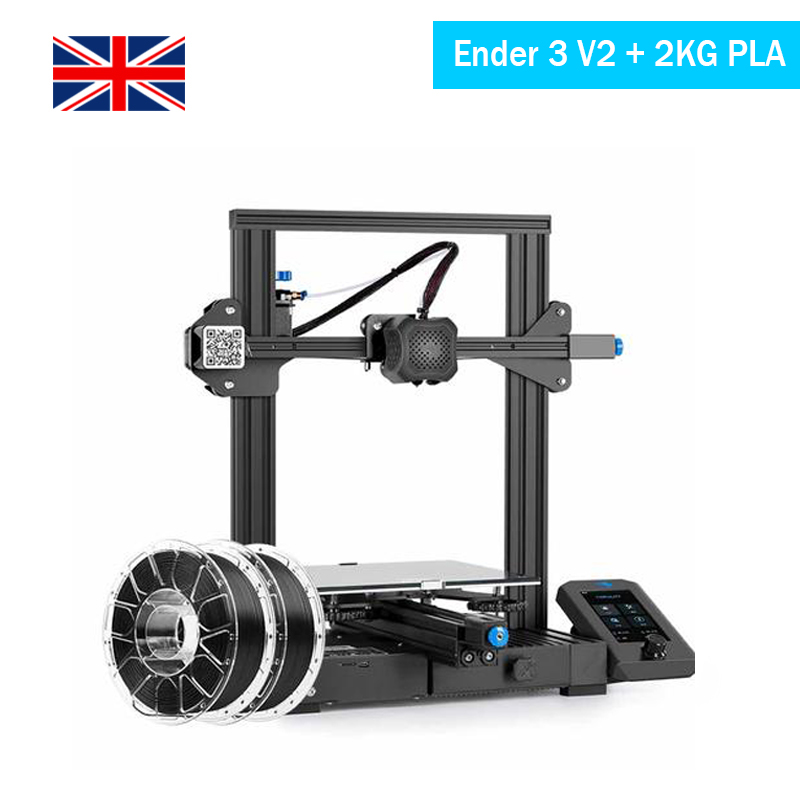 UK Creality Ender 3 V2 + 2KG PLA Filaments