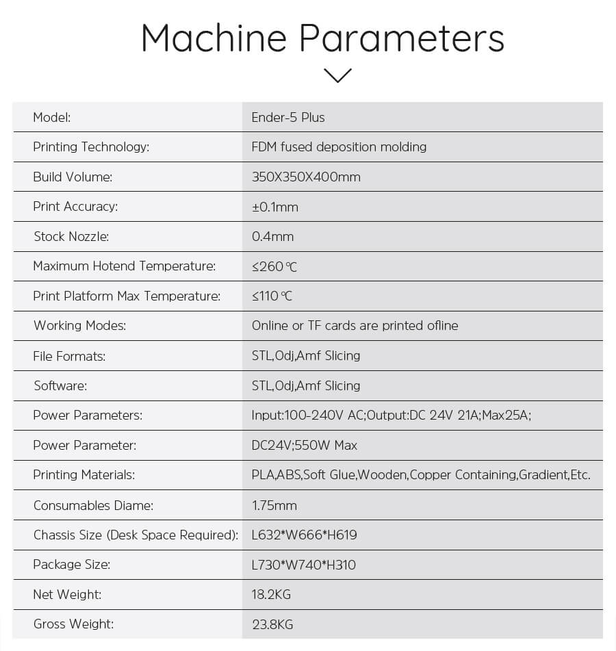 Creality Ender 5 Plus 3D Printer