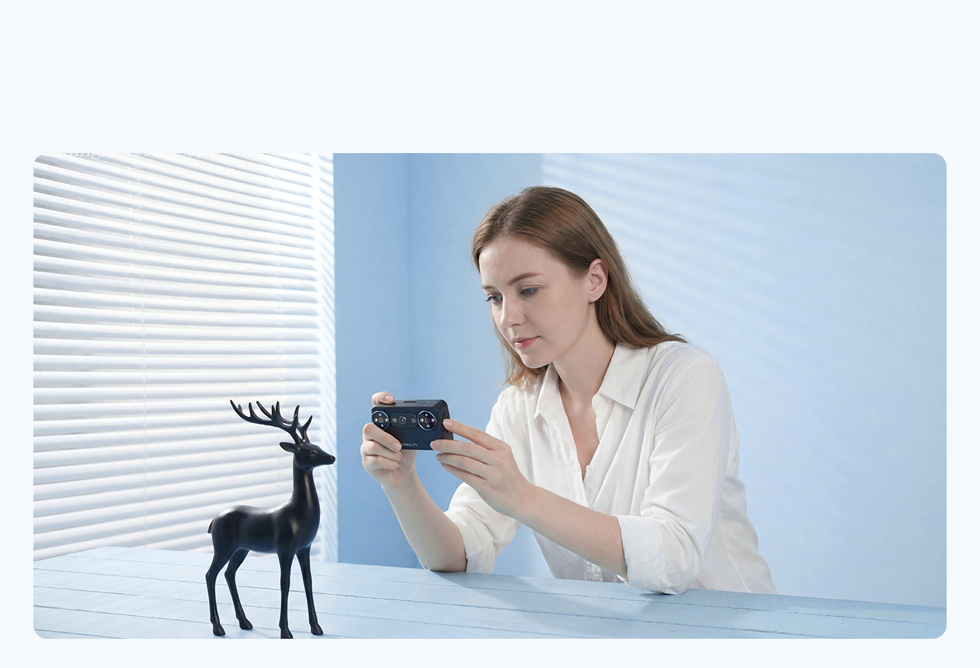Creality Pika scanning black and metal objects without spray